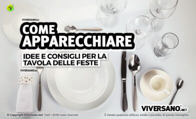 Immagine di tavola apparecchiata secondo il galateo