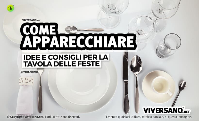 Immagine di tavola apparecchiata secondo il galateo