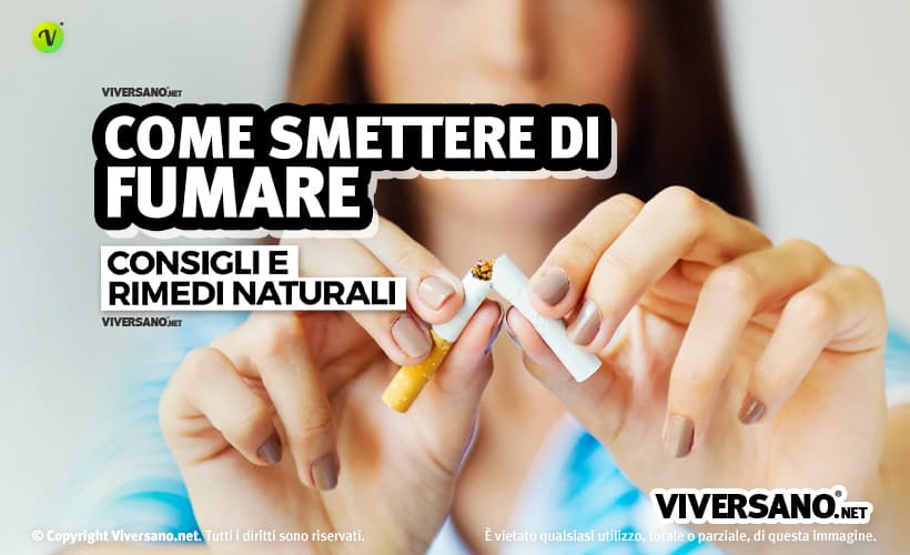 Donna che spezza una sigaretta per smettere di fumare