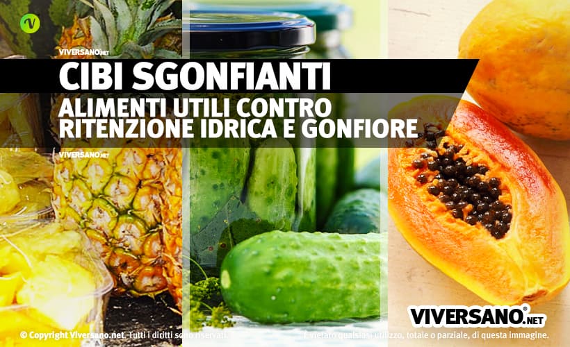 Cibi sgonfianti e drenanti