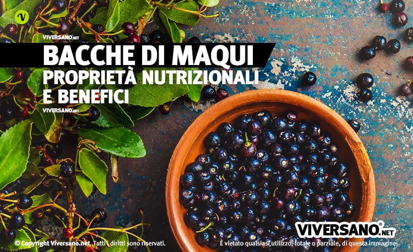 Bacche di maqui sfuse in un contenitore