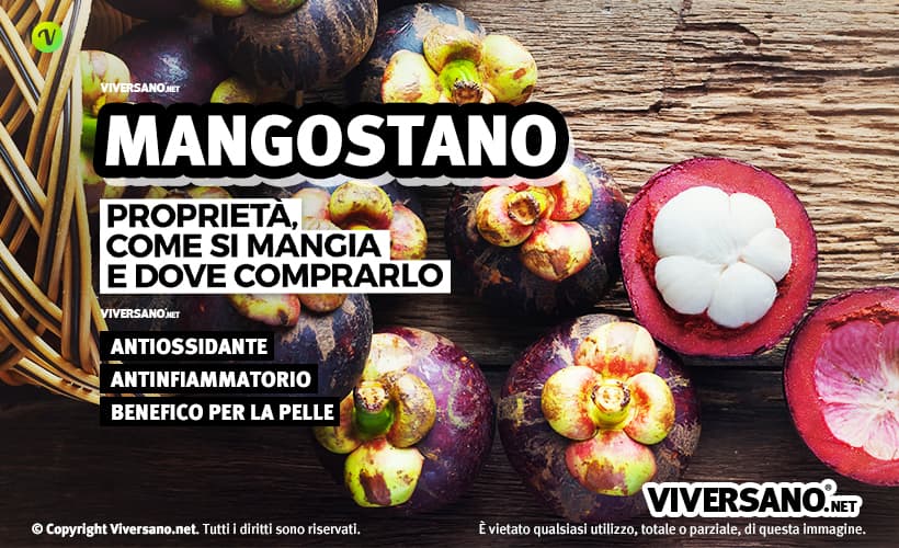 Mangostano fresco sopra un tavolo