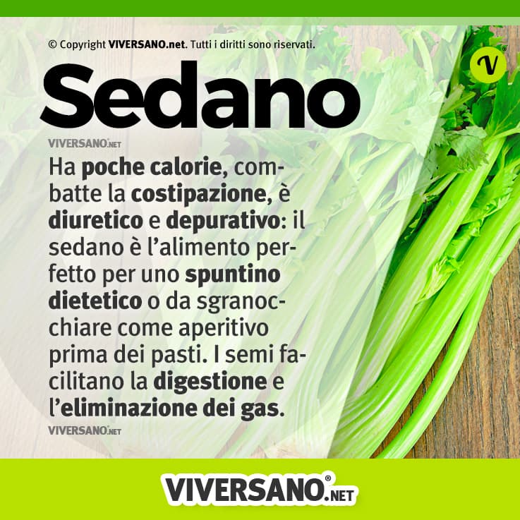 Infografica: i benefici del sedano