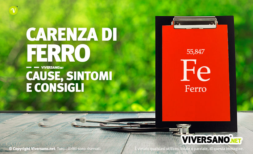 Immagine di copertina dell'articolo sulla carenza di ferro