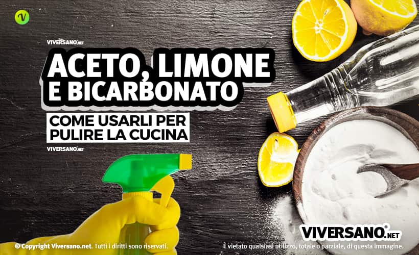 igiene in cucina con prodotti naturali