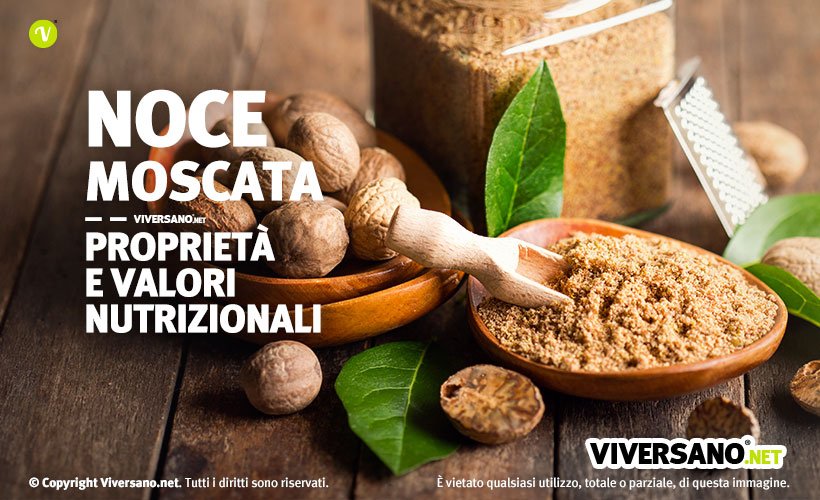 Immagine di noci moscate intere e in polvere
