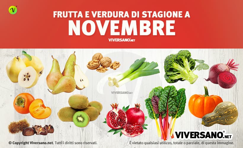 Copertina dell'articolo - Alimenti di stagione a novembre