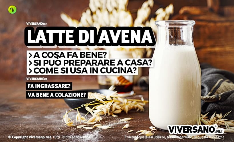 Latte di avena in una bottiglia di vetro