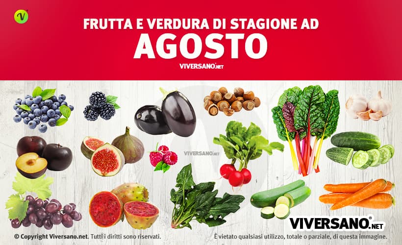 Copertina dell'articolo - Alimenti di stagione ad Agosto