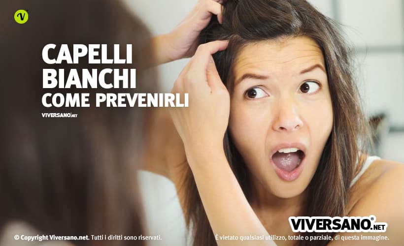 Donna con primi capelli bianchi