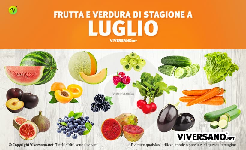 Copertina dell'articolo - Alimenti di stagione a luglio