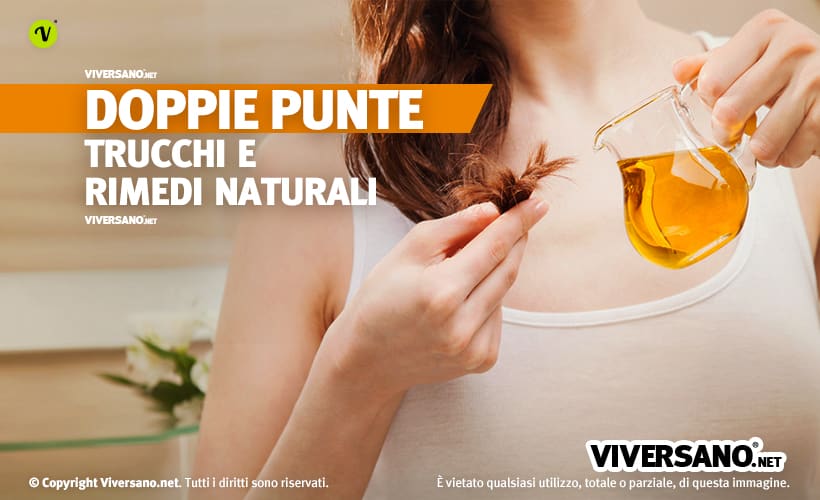 Donna con doppie punte sui capelli