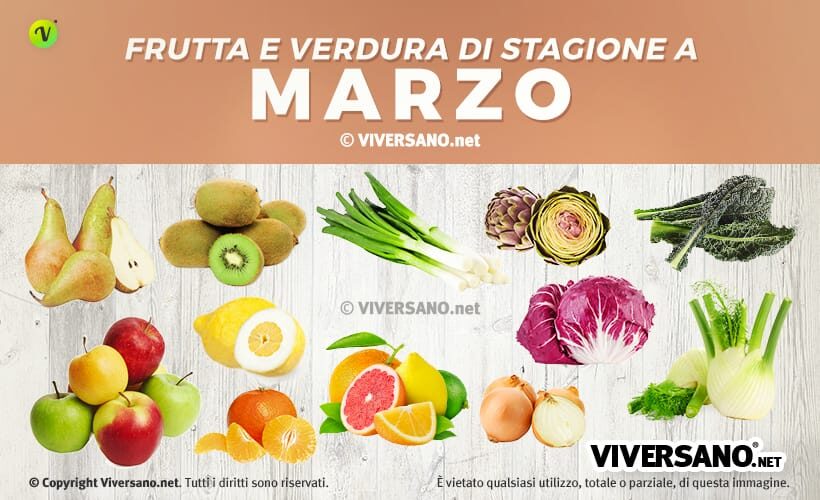 Copertina dell'articolo sugli alimenti di stagione a marzo