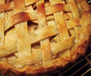 Crostata di mele con cannella e zenzero