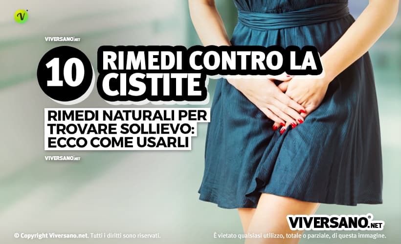 10 rimedi naturali contro la cistite