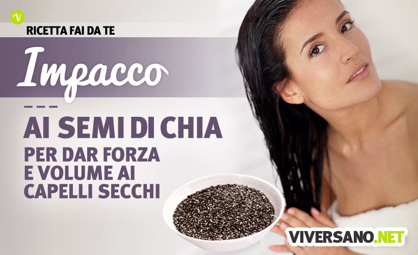 Impacco a base di semi di chia per capelli sottili