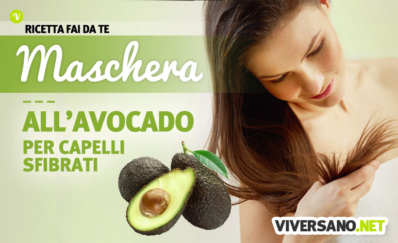 Maschera per capelli all'avocado