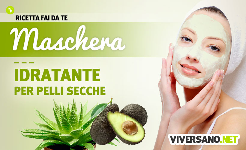 Maschera viso per pelli secche - ricetta fai da te con avocado e aloe