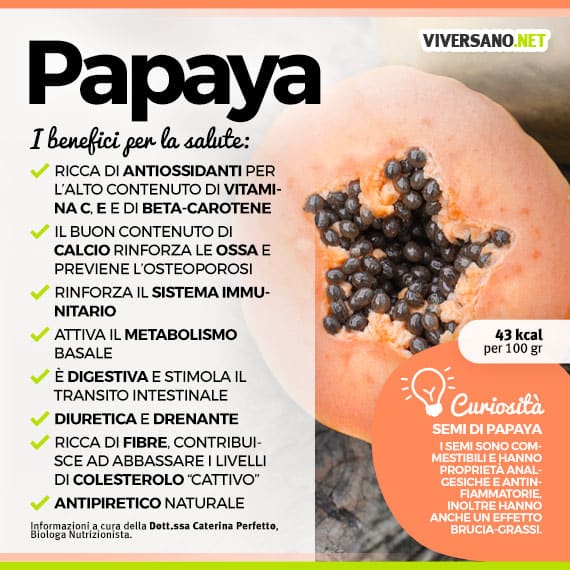 Scarica: Le proprietà della papaya