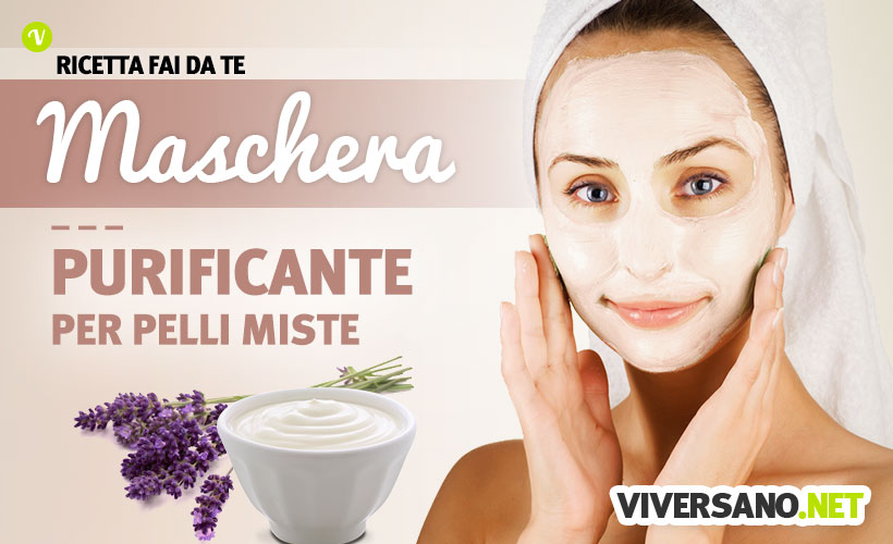 Maschera viso idratante e purificante per pelli miste