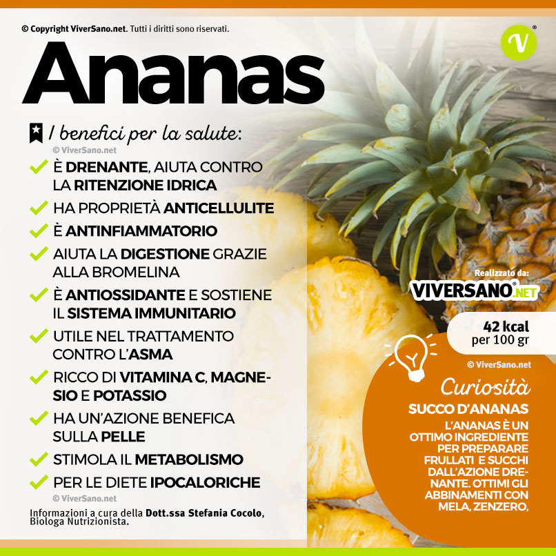 Scarica: Le proprietà dell'ananas