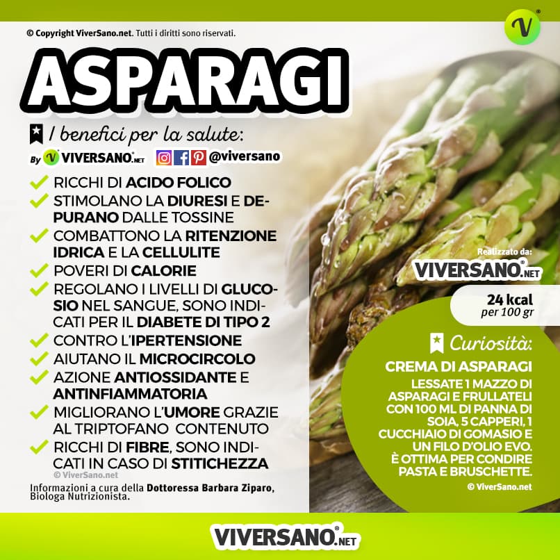 Scarica: Le proprietà degli asparagi