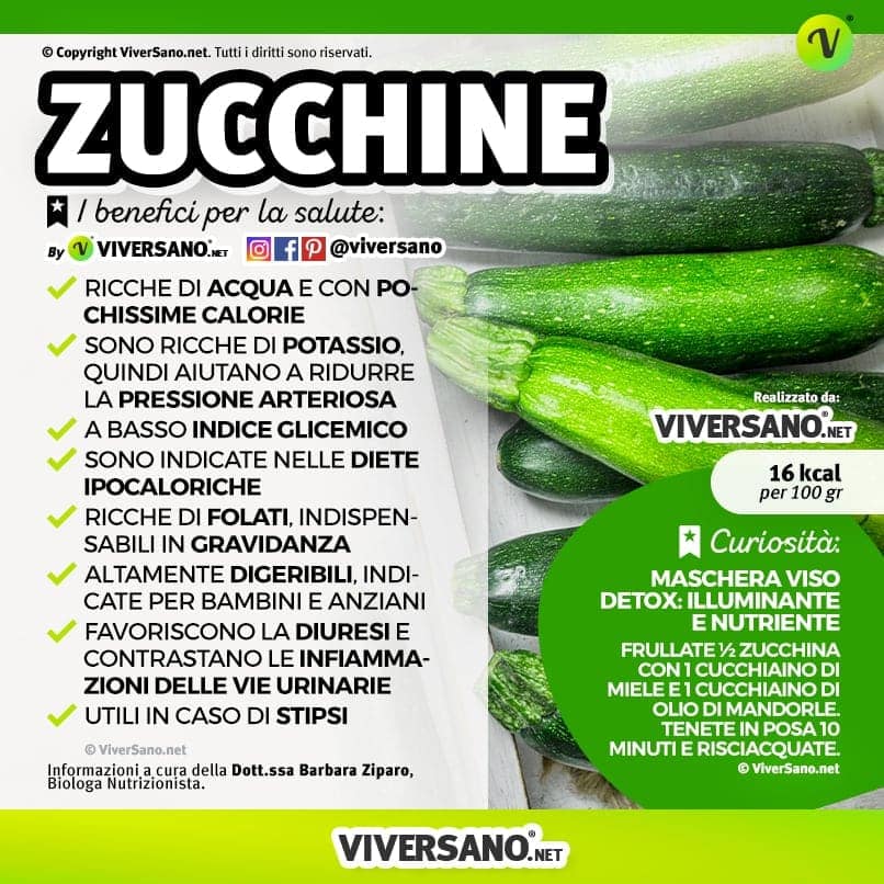 Scarica: Le proprietà delle zucchine