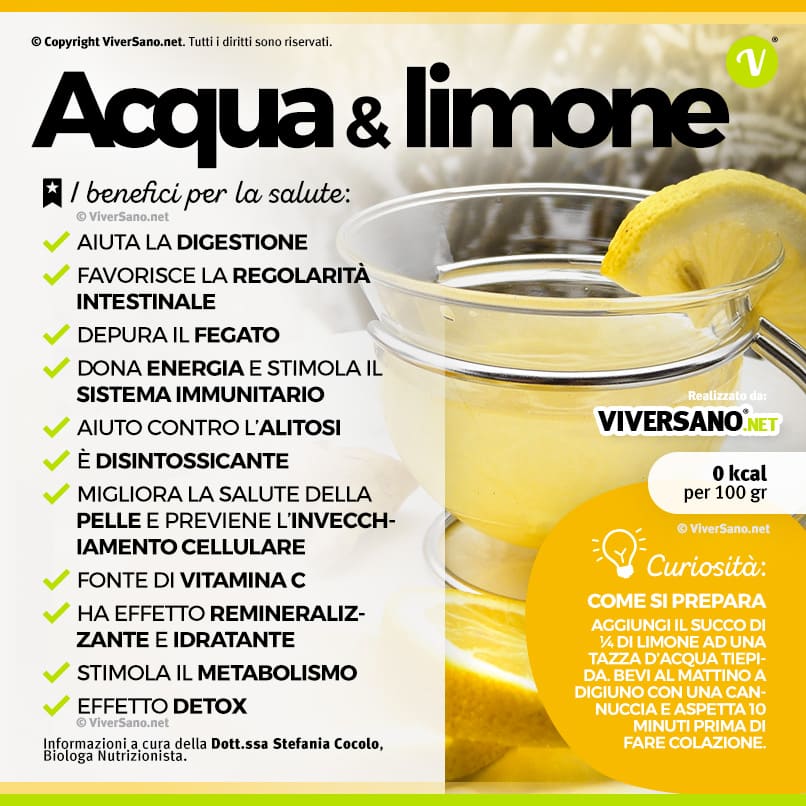Scarica: I benefici di acqua e limone
