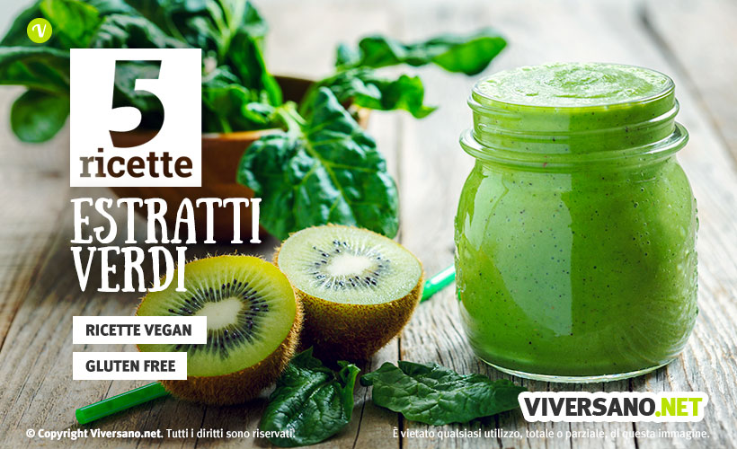 Succhi verdi: 5 ricette con estrattore