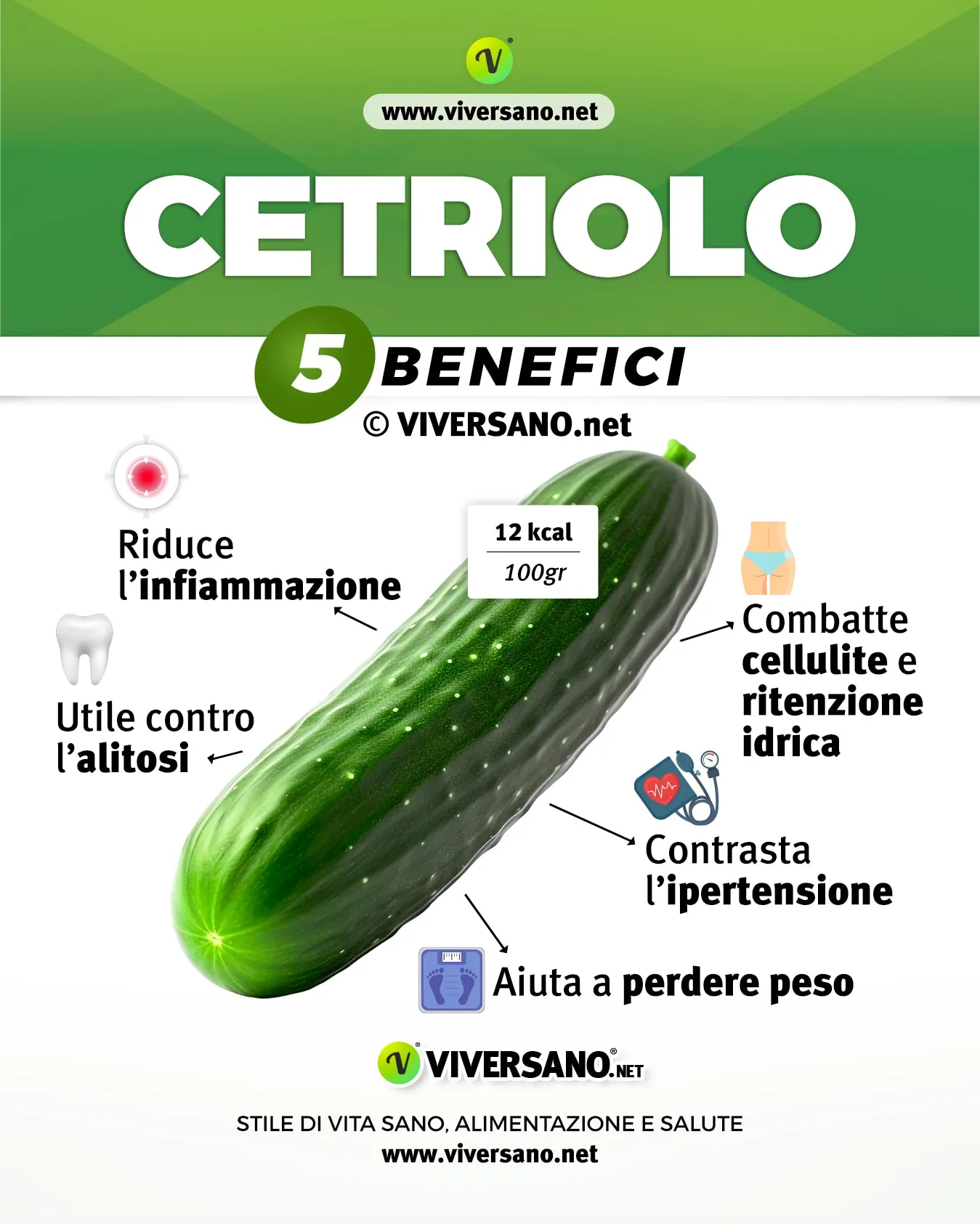 5 benefici dei cetrioli