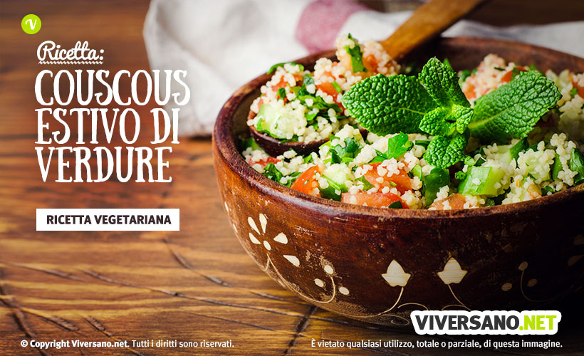 Cous cous vegetariano con feta e pomodorini: ricetta