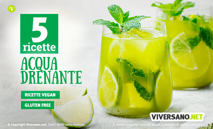 5 ricette di acque aromatizzate drenanti