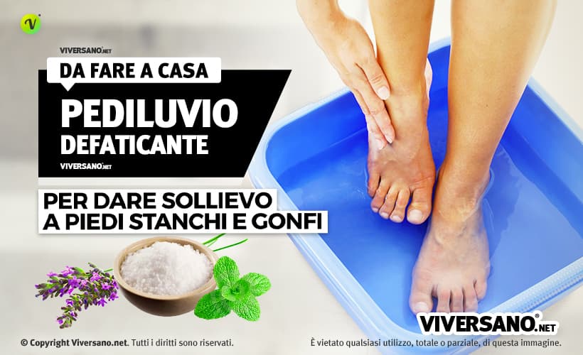 Pediluvio rinfrescante e defaticante faidate