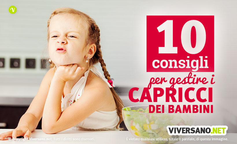10 consigli per gestire i capricci dei bambini