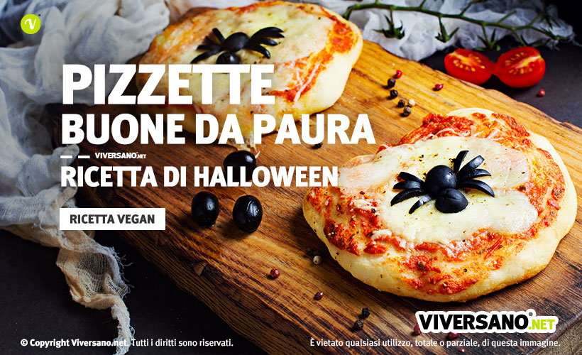 Ricetta delle pizzette vegane per festa di haloween