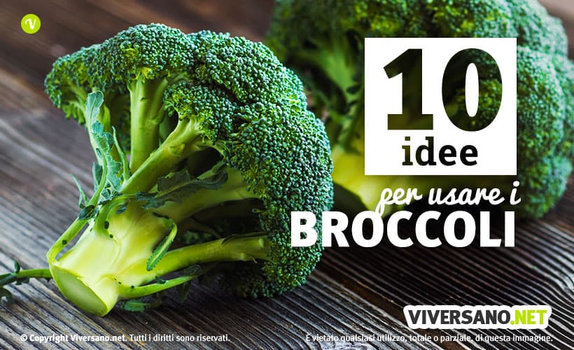 Broccolo fresco e intero