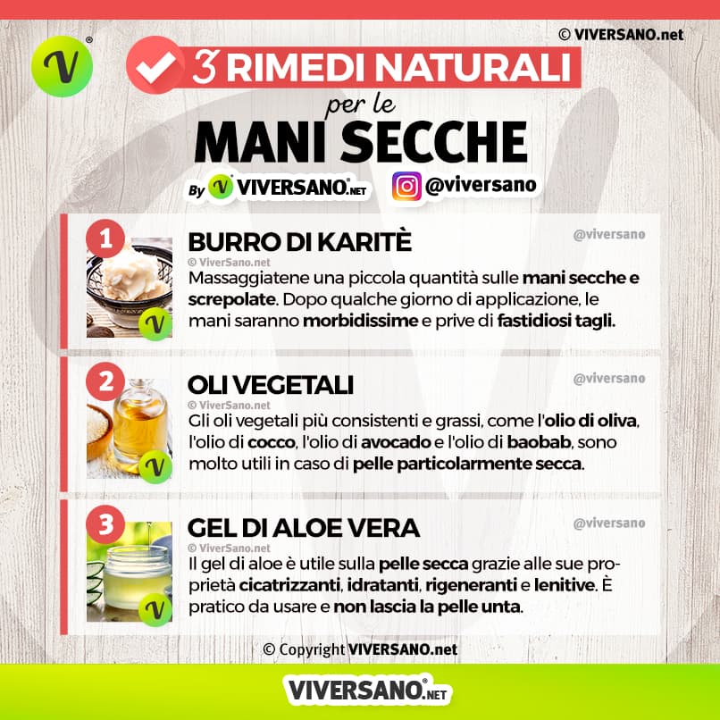 3 rimedi per le mani secche