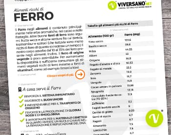 Alimenti ricchi di ferro preview