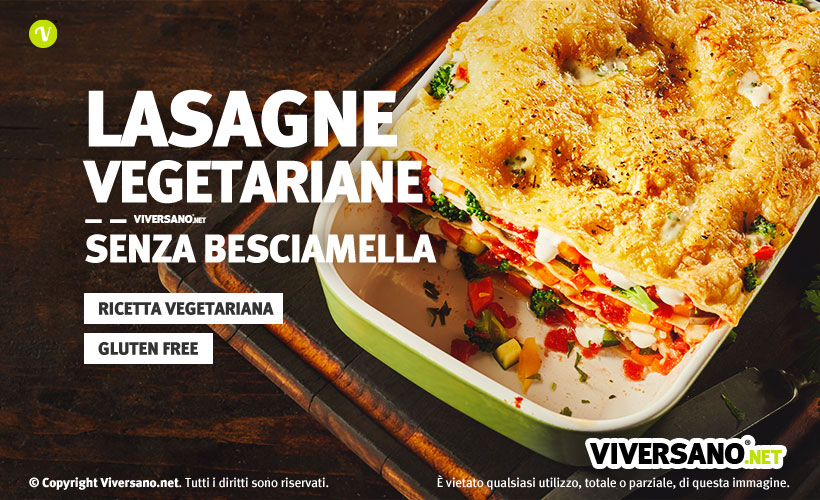 Immagine delle lasagne vegetariane senza besciamella