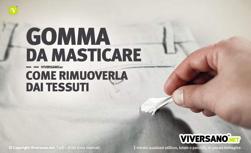 Immagine di gomma da masticare attaccata ai pantaloni