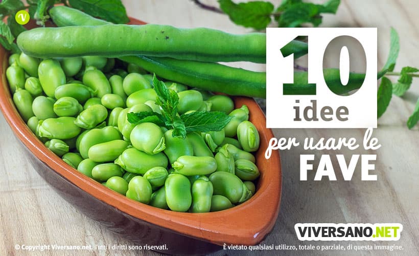 Immagine di fave fresche sopra una ciotola di coccio