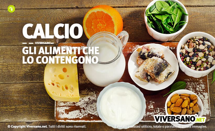 Copertina dell'articolo relativo agli alimenti che contengono calcio