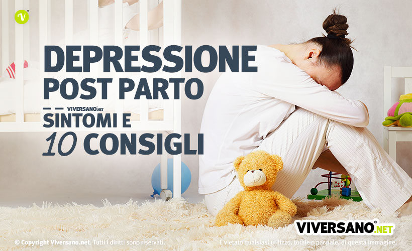 Immagine di ragazza triste a causa della depressione post partum