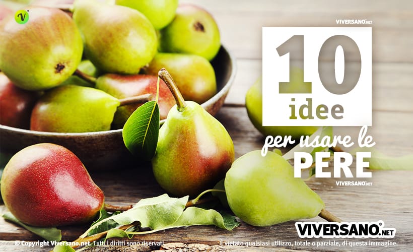 Immagine di pere disposte sopra un tavolo