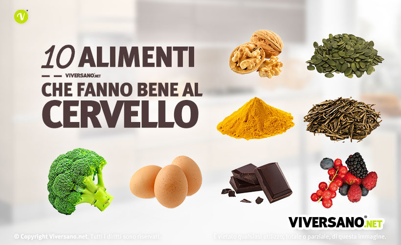 Immagine di copertina dell'articolo - 10 alimenti che fanno bene al cervello
