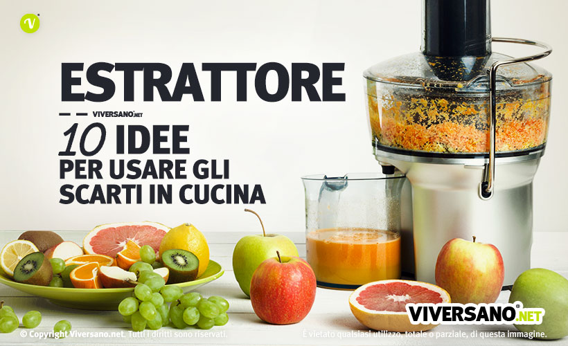 Immagine di estrattore con frutta sul tavolo e sul piatto