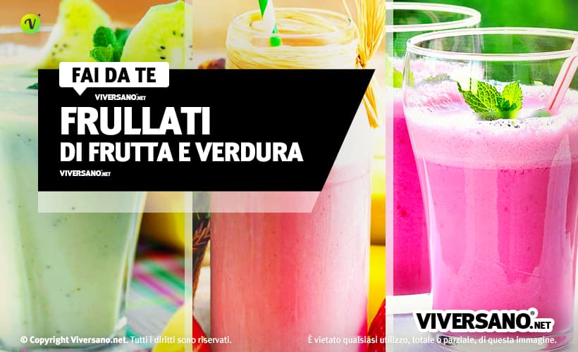 Frullati di frutta e verdura misti