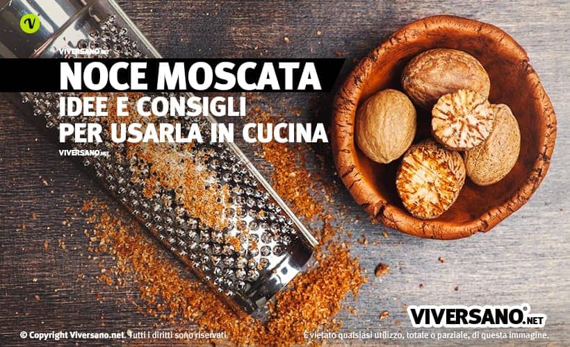 Noce moscata sopra un tavolo da cucina