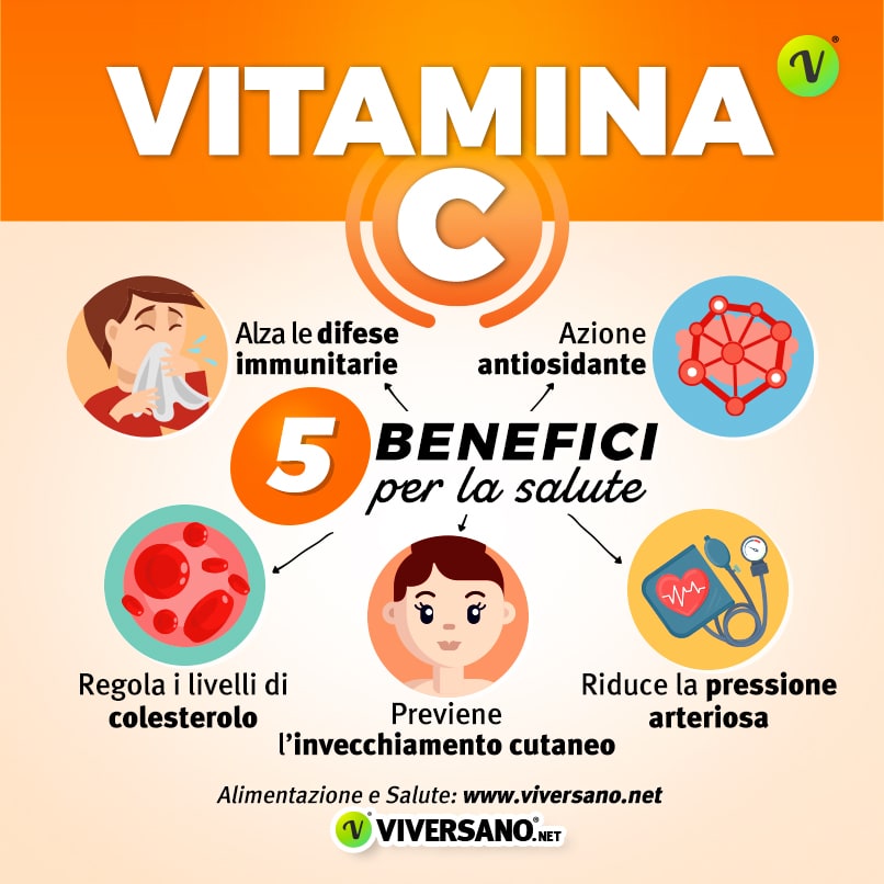 5 benefici della vitamina c
