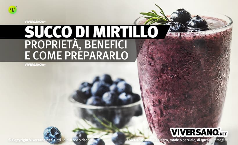 Succo di mirtillo nero